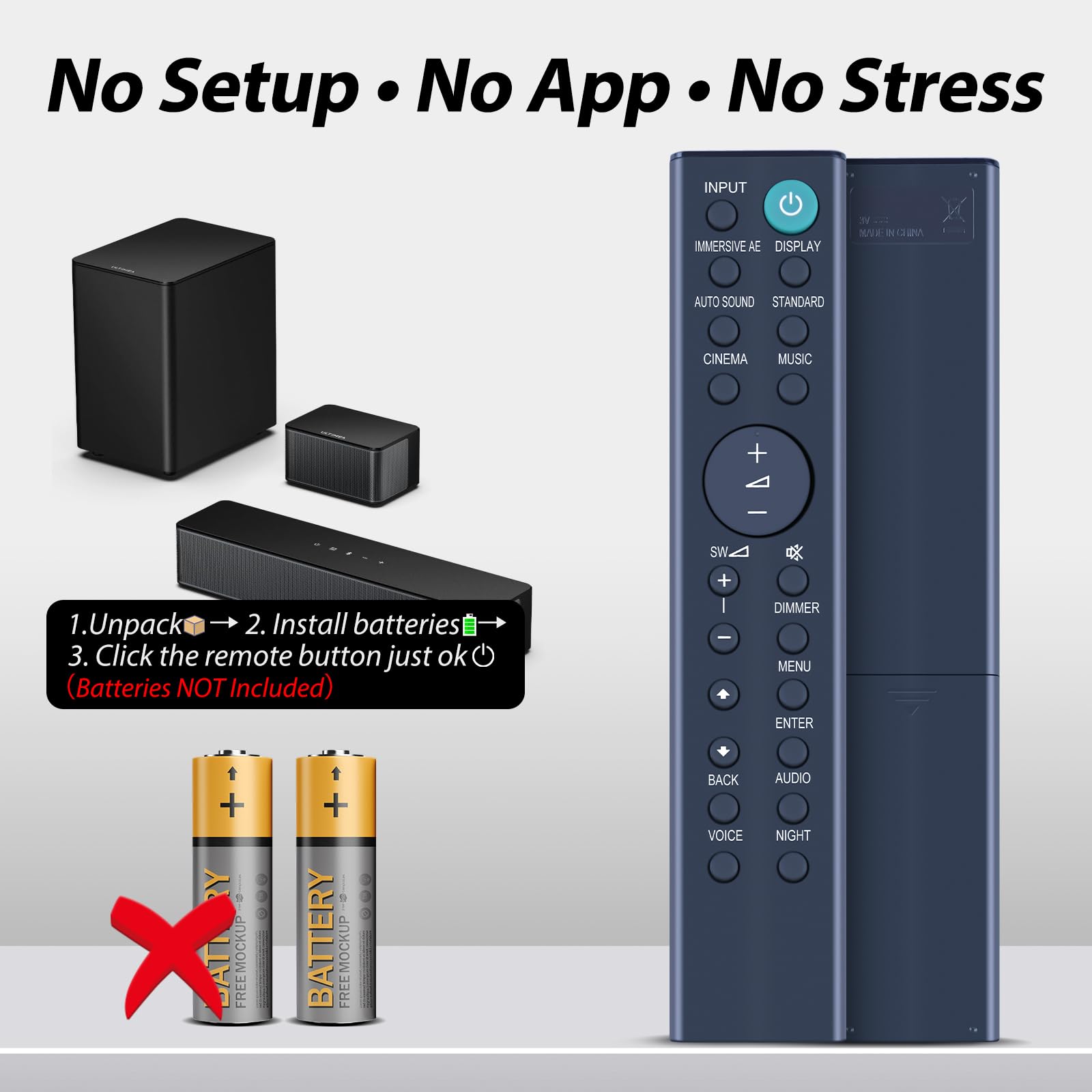 Amazon.com: RMT-AH507U Remote Control Replacement for Sony